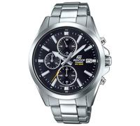 Casio EDIFICE Reloj en caja sólida, 10 BAR, Negro, para Hombre, con Correa de Acero inoxidable, EFV-560D-1AVUEF