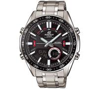Casio EDIFICE Reloj en caja sólida, 10 BAR, Negro, para Hombre, con Correa de Acero inoxidable, EFV-C100D-1AVEF