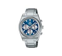 Casio Cronógrafo Deportivo Edifice (40 mm), Esfera Azul con Efecto Rayos de Sol/Brazalete de Acero Inoxidable EFB-730D-2AVUEF