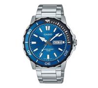 Casio Esfera Azul Acero Inoxidable Japón Mov't Cuarzo MTD-125D-2A1V Reloj Hombre