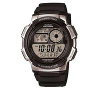 Casio Esfera Digital Con Hora Mundial/Correa De Resina Negra AE-1000W-1A2VEF