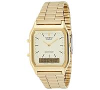 Casio Esfera Híbrida Color Crema Vintage Y Pulsera De Metal AQ-230GA-9DMQYES