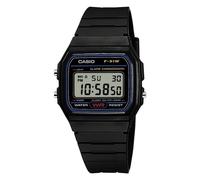 CASIO F-91W-1YEG 38mm Digital Negro Resina Cronómetro Alarma Retroiluminación LED Unisex