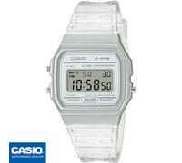 Reloj Casio Timeless Unisex Digital Color Blanco Translucido F-91ws-7ef