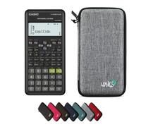 Casio fx-570ES Plus 2nd Edition con Funda Protectora WYNGS Gris Claro - Calculadora Científica - Paquete Básico