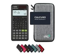 Casio fx-85ES Plus 2nd Edition con Funda Protectora WYNGS Gris Claro - Calculadora Científica - Paquete Básico