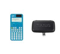 Casio FX-85SP CW - Calculadora Científica Azul, Recomendada para el Curriculum Español y Portugués + FX-Case-CB-BK2, Funda Protectora Negro