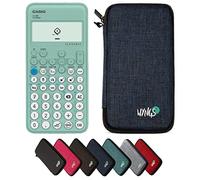 Casio fx-92 Collège con Funda Protectora WYNGS Azul - Calculadora Científica - Paquete Básico (Francés)