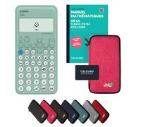 Casio fx-92 Collège In unda Protectora Rosa y Libro especializado (88 páginas, DIN A5) - Calculadora científica - Smart Set