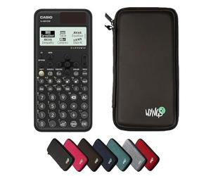 Casio fx-991CW ClassWiz con Funda Protectora WYNGS Negro - Calculadora Científica - Paquete Básico
