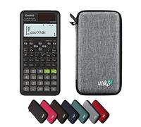 Casio fx-991ES Plus 2nd Edition con Funda Protectora WYNGS Gris Claro - Calculadora Científica - Paquete Básico