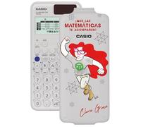 Casio FX-991SP CW, Calculadora Científica con Clara Grima ilustrada por Raquel Gu, Recomendada para el Currículum Español y Portugués, 5 Idiomas, más de 560 Funciones, Solar, Color Blanco