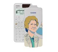 Casio FX-991SP CW, Calculadora Científica con Margarita Salas ilustrada por Clara Santos, Recomendada para el Currículum Español y Portugués, 5 Idiomas, más de 560 Funciones, Solar, Color Blanco