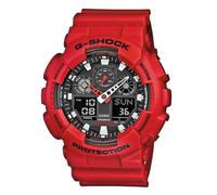 Casio G-Shock Reloj Analógico-Digital, 20 Bar, Rojo, para Hombre, GA-100B-4AER, Talla única