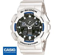 CASIO GA-100B-7AER⎪GA-100B-7A⎪Original⎪BLANCO⎪G-SHOCK Classic⎪Hombre⎪XL