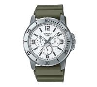 Casio general mtp-vd300-3b - pulsera de resina para hombre, color verd