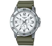 Casio General MTP-VD300-3B - Pulsera de Resina para Hombre, Color Verde, Verde, Correa, Verde, Correa, Verde, Correa
