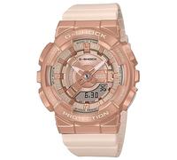 Casio GM-S110/GMA-S110 Series Reloj de pulsera, modelo de tamaño mediano, Cubierta de metal (rosa beige/oro rosa), Gótico