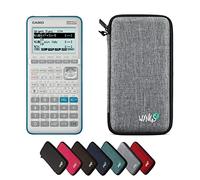 Casio Graph 35+E II con Funda Protectora WYNGS Gris Claro - Calculadora Gráfica - Paquete Básico (Francés)