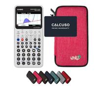 Casio Graph Math+ con Funda Protectora WYNGS Rosa - Calculadora Gráfica - Paquete Básico (Francés)