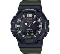 Casio HDC-700-1AVCF - Reloj clásico de Cuarzo con Pantalla analógica y Digital para Hombre, Color Negro, Negro/Verde, 46.5mm., Reloj de Cuarzo