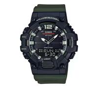 Casio HDC-700-3A - Reloj de Pulsera para Hombre con Mecanismo de Cuarzo Deportivo y Caja de Resina de Color Verde, Pantalla analógica Negra