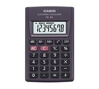 Casio HL-4A Calculadora de Bolsillo Antracita Pantalla 8 dígitos