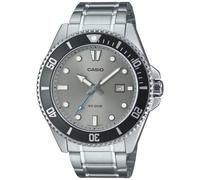 Casio hombre analógico-digital reloj con correa de acero inoxidable m