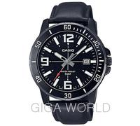 Casio Hombre MTP-VD01BL-1B Reloj Deportivo Negro Correa de Cuero Anal?gico Fe...