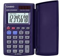 Casio HS-8VERA - Calculadora de Bolsillo con Tapa,10.4 x 6.2 x 1cm, Azul Marino