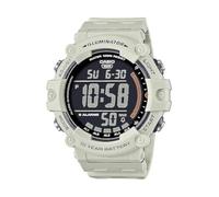 Casio Illuminator AE1500WH Series | Batería de 10 años | Retroiluminación LED | 5 alarmas | Cronómetro de 1/100 Segundos | Reloj Digital para Hombre, Blanco, Standard, Cronógrafo, Digital