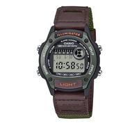 Casio Iluminador | Serie W220HF | Retroiluminación LED | Alarma | Cronógrafo | Reloj Digital | Verde/Marrón