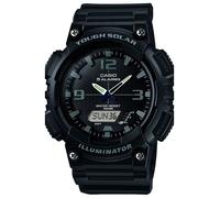 Casio Iluminador Solar De Cinco Alarmas Para Hombre, Color Negro