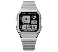 Casio Iluminador Vintage (33,9 Mm), Pantalla Digital / Brazalete De A130WE-1AEF