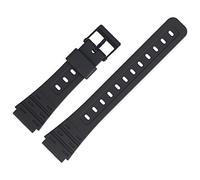 Casio JC-30 - Correa para reloj (18 mm, plástico), color negro