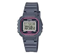 Casio LA20WH-1ACF Reloj clásico Digital de Resina Negra para Mujer, Gris/Rosado, Reloj de Cuarzo
