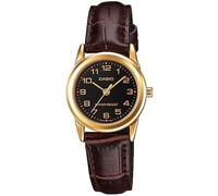 CASIO LTP-V001GL-1 - Reloj de Pulsera, para Mujer, Color Negro y marrón
