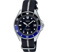 Casio MDV-10C-1A2VEF Timeless Collection 38mm 5ATM Cuarzo Unisex Negro Plata