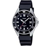 Casio MDV10-1A1V - Reloj deportivo unisex inspirado en el buceo con correa de goma de 38 mm, esfera negra, Negro -, Classic