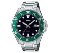 CASIO DURO MDV-107D-3A Hombre Diver Reloj 200m Pulsera Acero