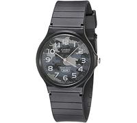 Casio MQ24-8CL - Reloj analógico de 3 manecillas con correa de goma negra y esfera de camuflaje gris, Negro -