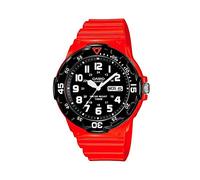 CASIO MRW-200HC-4 - Reloj con Movimiento Cuarzo, para Hombre, Color Negro y Rojo