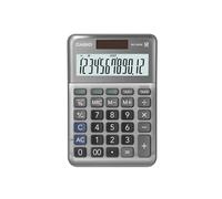 CASIO MS-120FM Calculadora de Escritorio de 12 dígitos, Frente de Metal, impuestos, Costo/Venta/margen