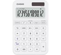 CASIO MS-20YC Calculadora de Escritorio pequeña con cálculo de Tiempo, Blanco