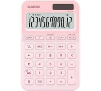 CASIO MS-20YC Calculadora de Escritorio pequeña con cálculo de Tiempo, Rosa Claro