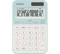 CASIO MS-20YC Calculadora de Escritorio pequeña con cálculo de Tiempo, Verde Claro