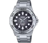 Casio MTD-140D-1AV - Reloj Hombre Estándar Analógico, Esfera Negra, Acero Inoxidable, WR 100M, Brazalete Acero, Fecha