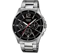 Casio mtp-1374d-1 - reloj de pulsera, para hombre, color negro y plate