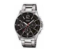CASIO MTP-1374D-1 - Reloj de Pulsera, para Hombre, Color Negro y Plateado