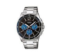 Casio MTP-1374D-2A - Reloj con Movimiento Cuarzo, para Hombre, Color Negro y Plateado